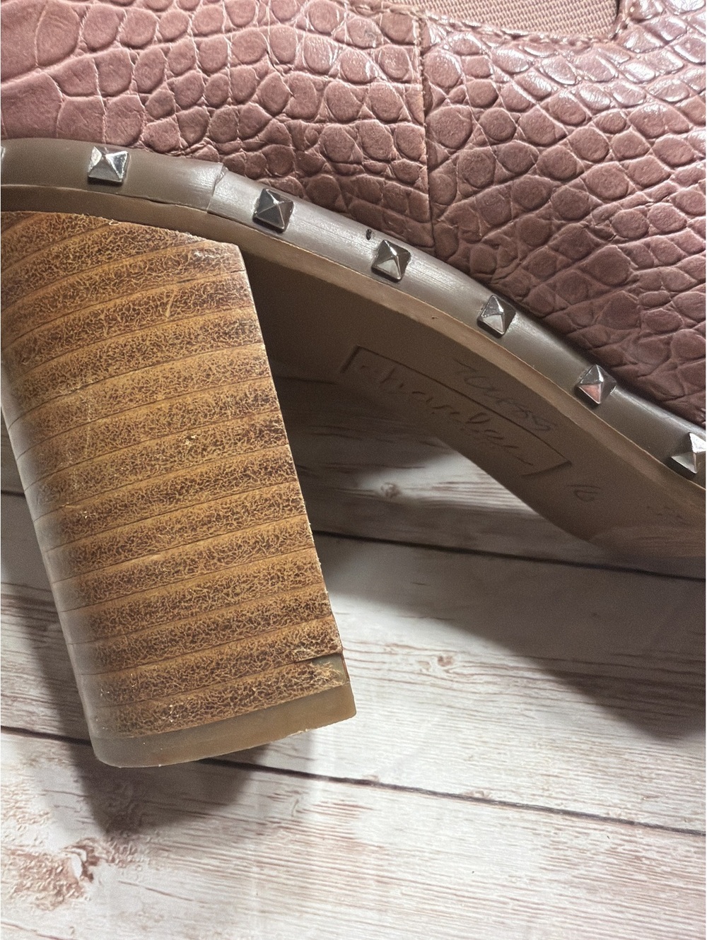 Charles David Booties 8.5 Debate Vegan Snakeskin - Picture 11 of 11